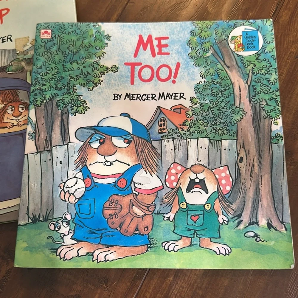 Mercer Mayer Vintage Book Lot 4 Little Critter Golden Shape Book 1982